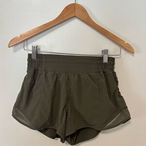 Lululemon Athletica Dark Green Women's Athletic Shorts